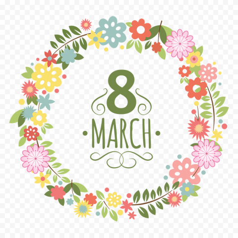 International Womens Day March 8 Woman Flower, 8 March Flowers Womens Day, border, flower Arranging, leaf