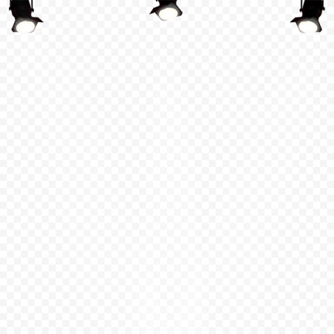 Three black stage lights illustration, Spotlight, Stage lighting effects, angle, white, lights