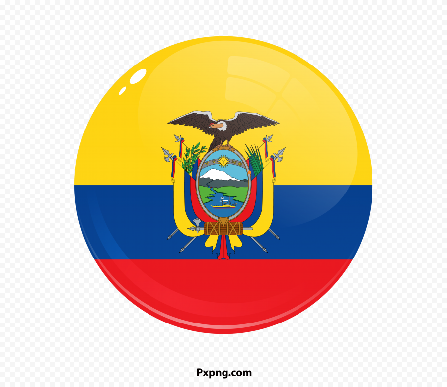 hd png ecuador round flag transparent background free