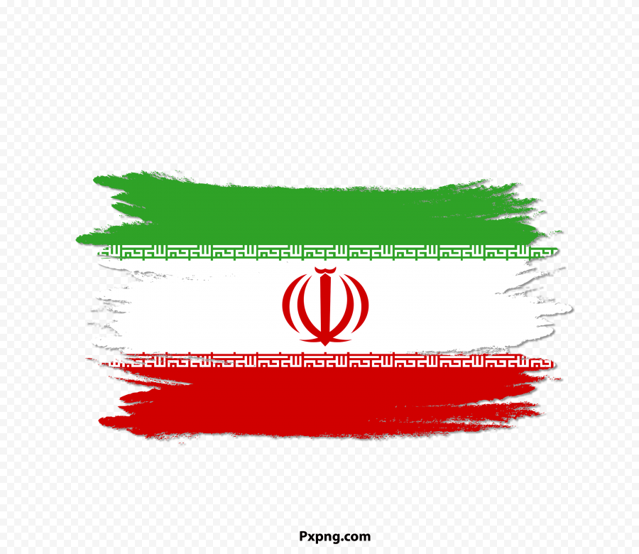 HD PNG Iran Flag With Brush Transparent Image