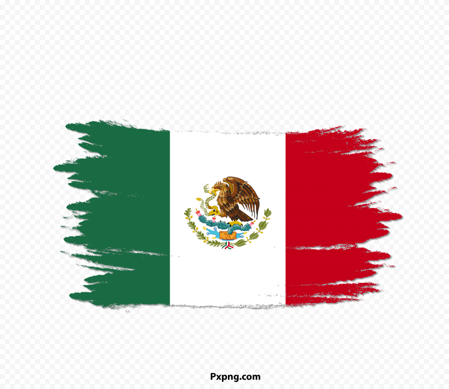 HD PNG Mexico Beautiful Flag With Brush Transparent IMG