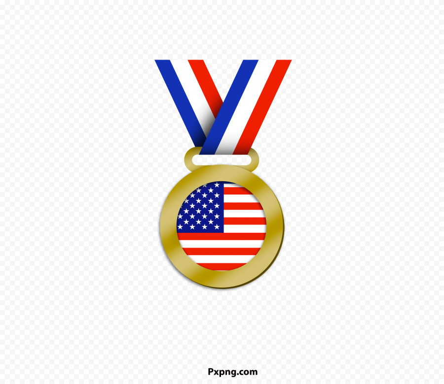 HD united states flag In medal FREE PNG  IMAGE