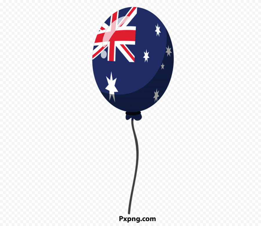 HD Flag australia baloon vector PNG