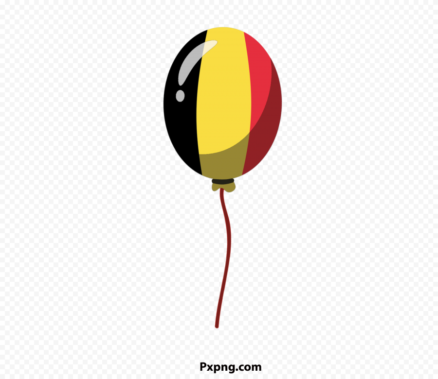 HD Flag Belgium baloon vector PNG