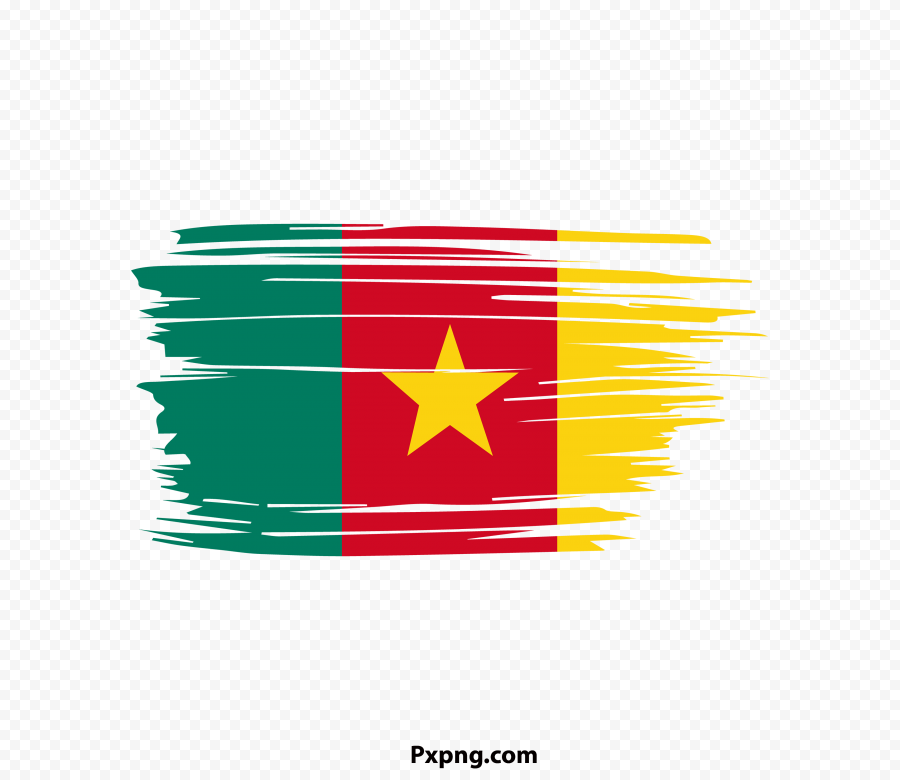 HD PNG Cameroon Flag With Brush Transparent Image