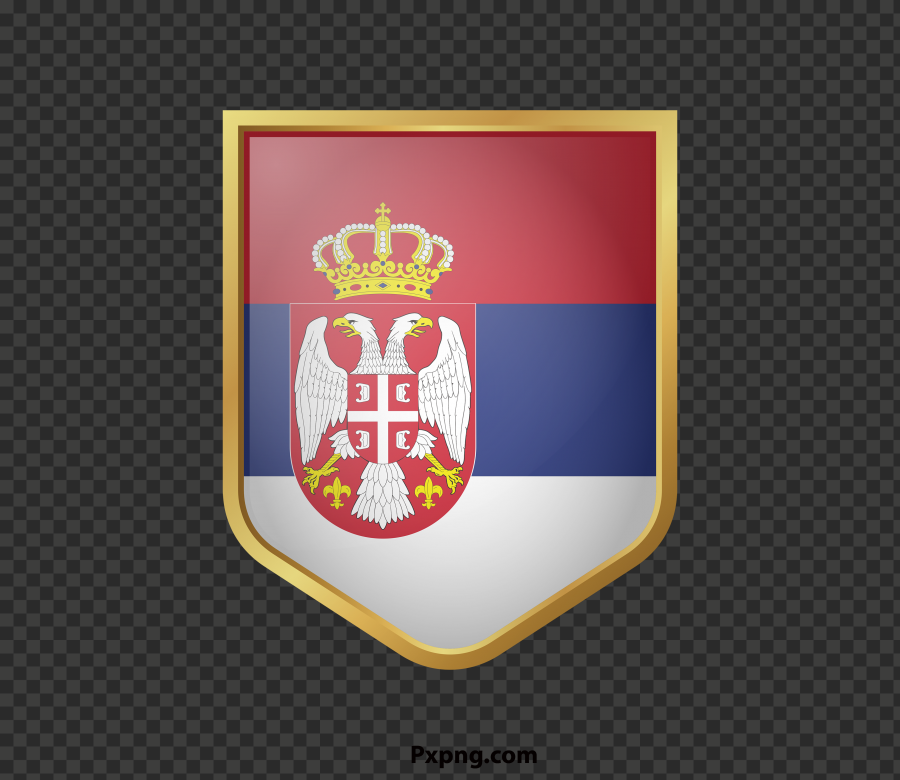HD Shape Serbia flag PNG IMAGE NO background
