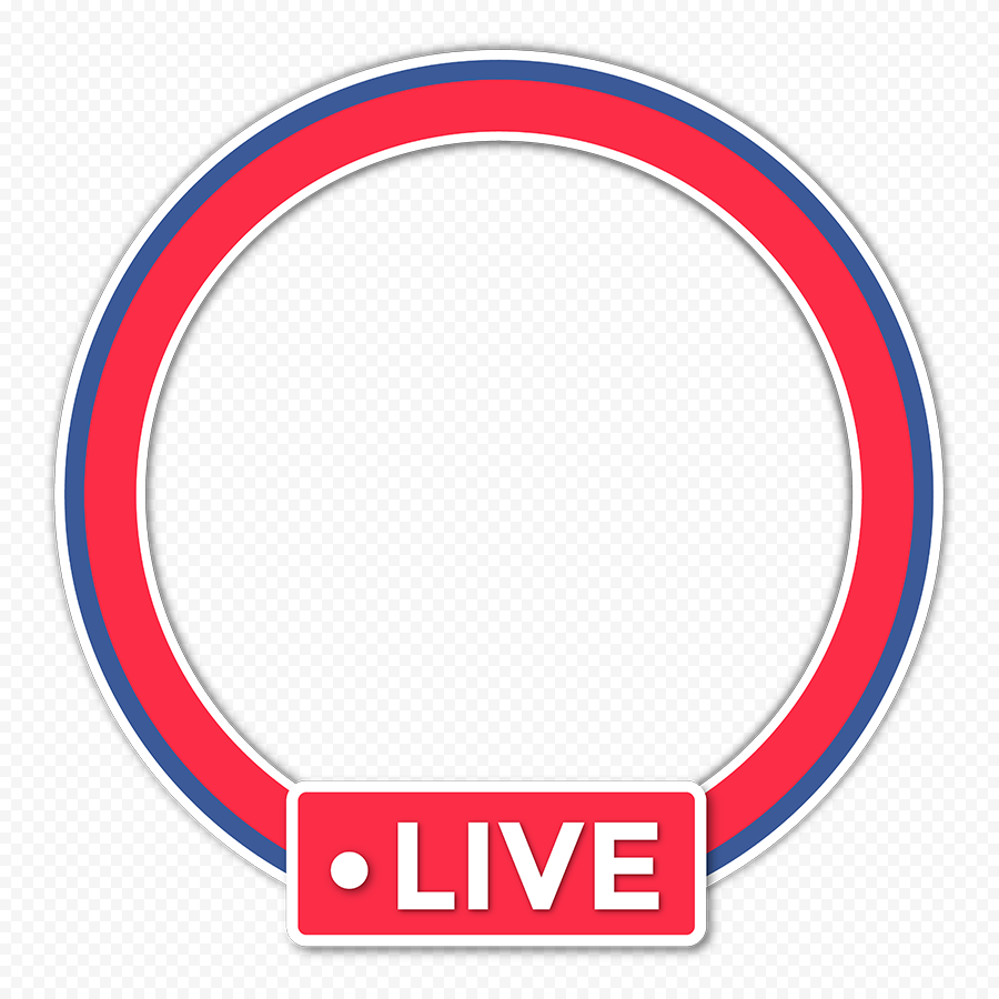 HD Facebook Live Stream Circle Ring Icon PNG HD