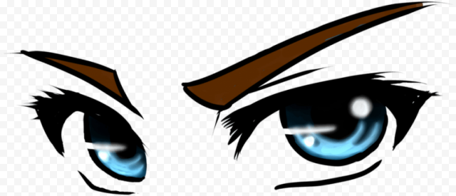 anime eye transparent PNG image with transparent background