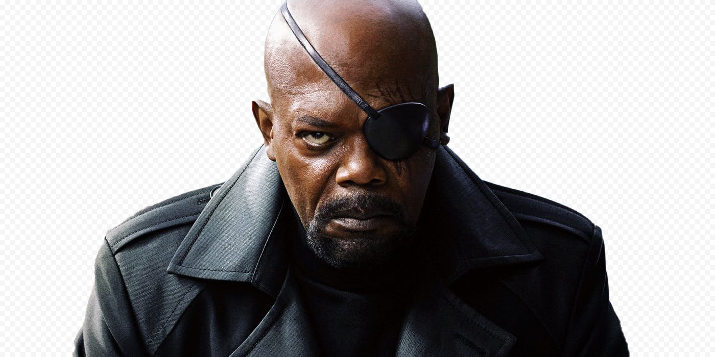 Samuel L  Jackson Nick Fury PNG Transparent Image