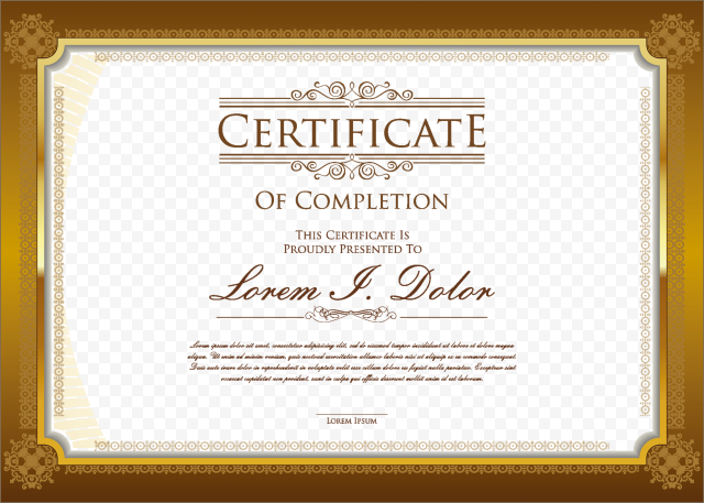 Certificate PNG Pic png FREE DOWNLOAD