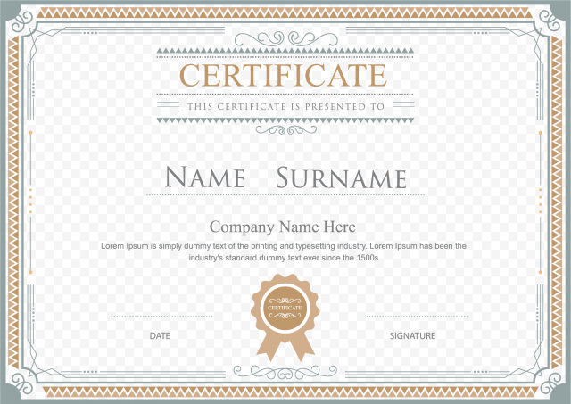 Certificate PNG HD png FREE DOWNLOAD