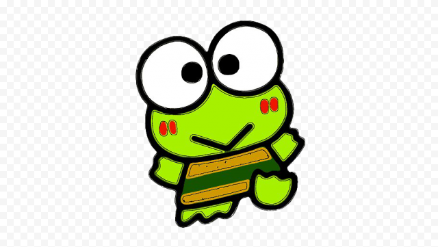Anime Keroppi Frog Transparent Background