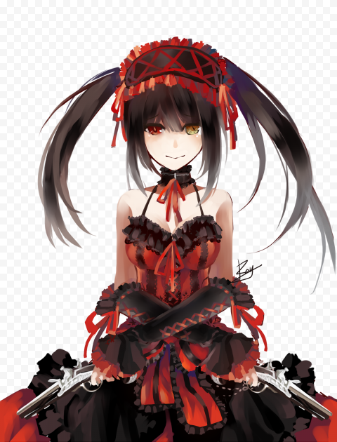Download Anime Kurumi Tokisaki PNG File