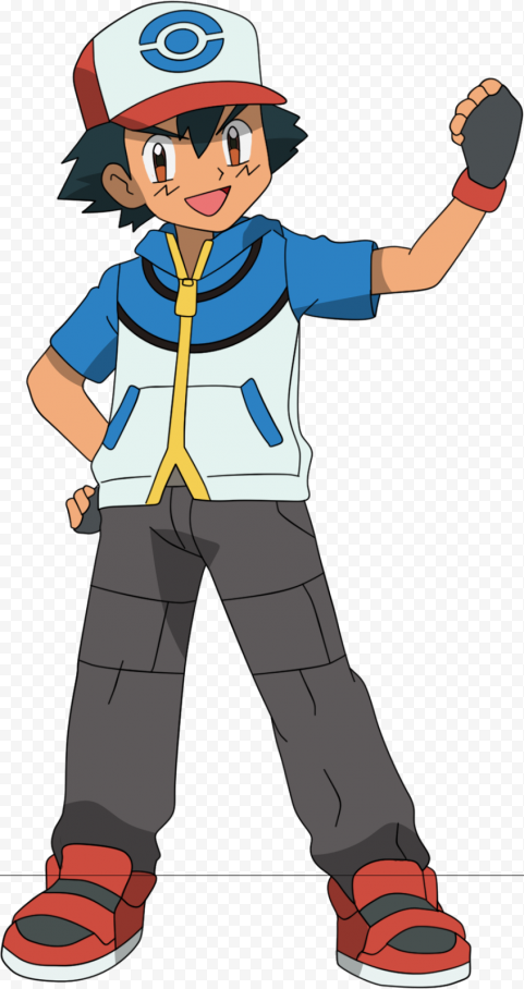 character Ash Ketchum PNG Free Download