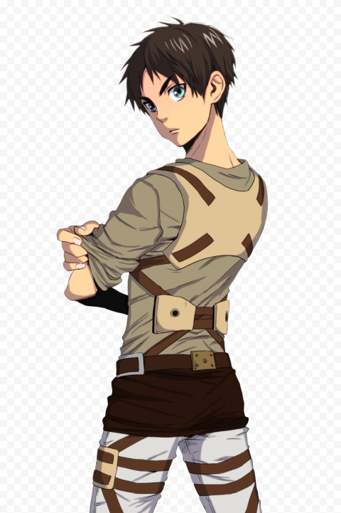 character Eren Jaeger PNG Transparent Image