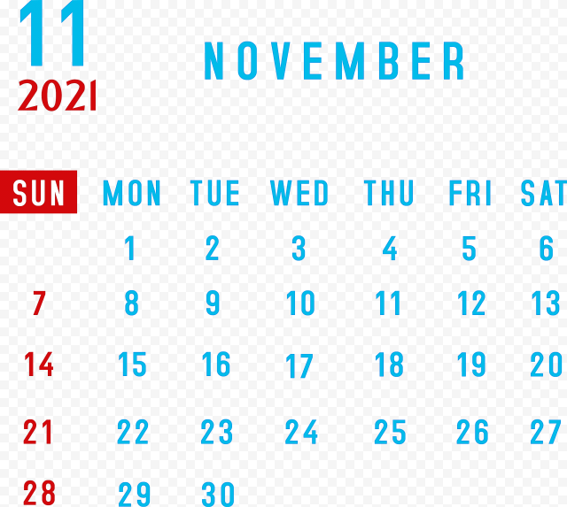 transparent november 2021 calendar 2021 monthly calendar print 5 1