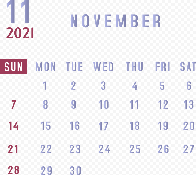 transparent november 2021 calendar 2021 monthly calendar print 5