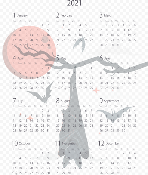 transparent 2021 yearly calendar printable 2021 yearly calenda 5 12