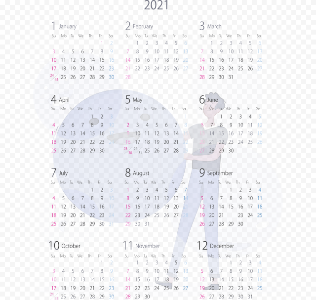 transparent 2021 yearly calendar printable 2021 yearly calenda 5 2