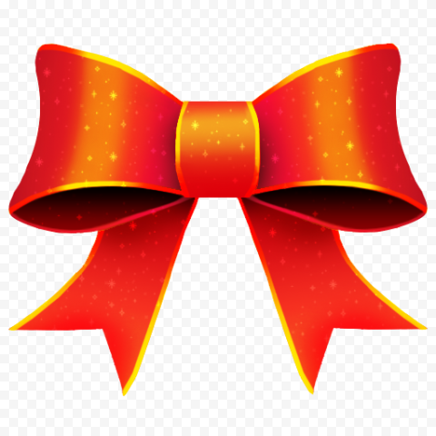 orange ribbon red for christmas