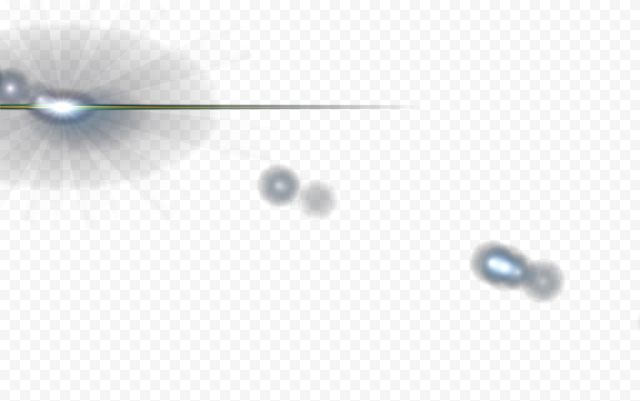 left blue lens flare