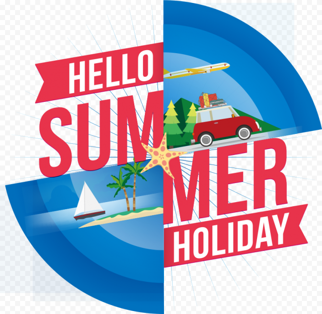 Hello Summer Holiday logo, Summer Adobe Illustrator, summer, text, logo, car