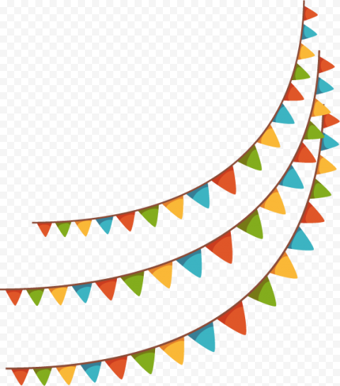 Brazil Illustration, holiday banners hanging flags, of 3 layer buntings, flag, holidays, triangle