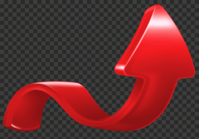 Download Png image increase arrow red