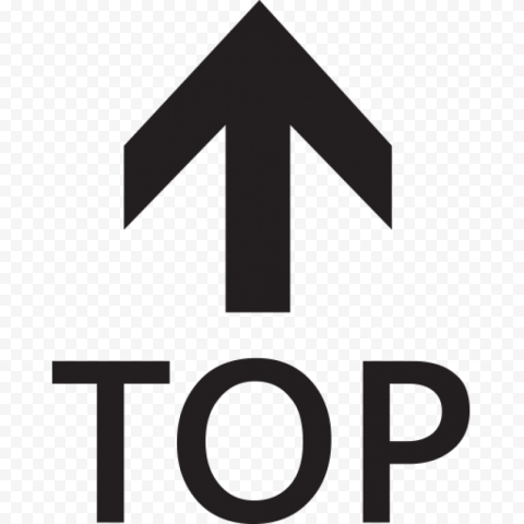 Download Png image top with upwards arrow