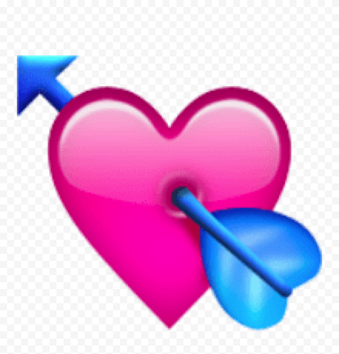 Download Png image ios emoji heart with arrow