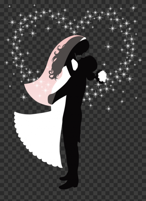 kisspng wedding invitation silhouette clip art wedding silhouettes vector graphics