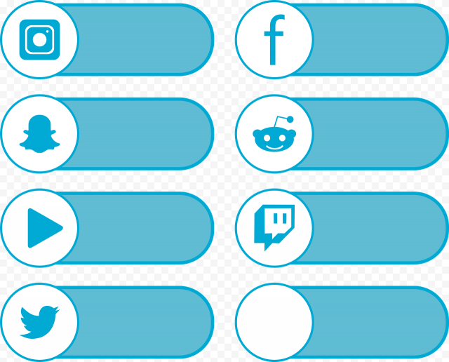 Social Media Overlay, Instagram, Facebook, Snapchat, Reddit, Youtube, Twitch, Twitter, png