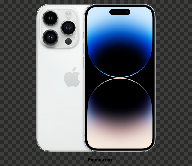 IPHONE 14 Pro and Pro max Free Png Image  Silver Color