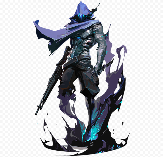 HD Valorant Game Omen Character Player PNG