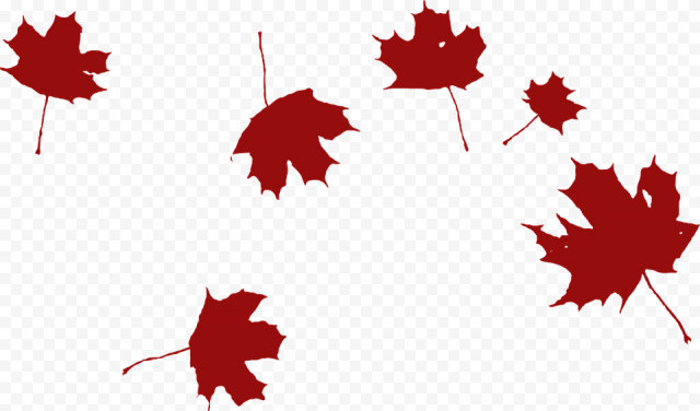 Falling Leaves Clipart Black And White, HD Png Download