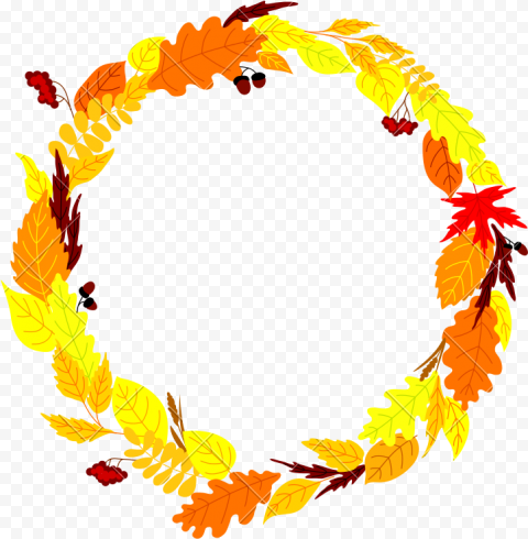 Autumn Leaves Frame Png, Transparent Png
