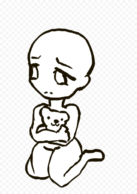 Chibi Drawing SAD! Anime, base, white, mammal, face png