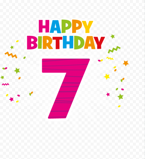 Clipart Free Download Customised Happy Th Badges Mm   7 Birthday Transparent Png, Png Download