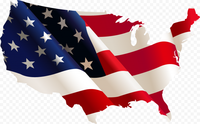 Hd America Transparent Flag Usa Us   Us Flag Shape Of Country, HD Png Download