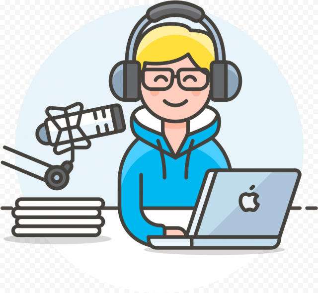 Radio Host Icon   Radio Host Cartoon Png, Transparent Png