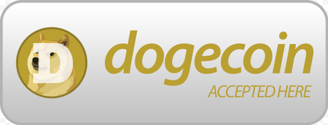 Dogecoin Accepted Payment FREE PNG