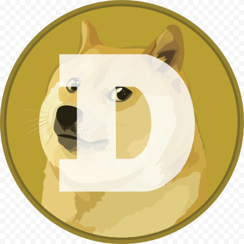 Dogecoin Cryptocurrency Transparent Image PNG