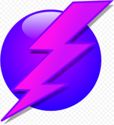 Bolt Goinggreenforu Info   Pink Purple Lightning Bolt, HD Png Download