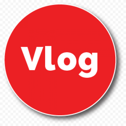 VIDEO BLOG LOGO CIRCLE VLOG PNG