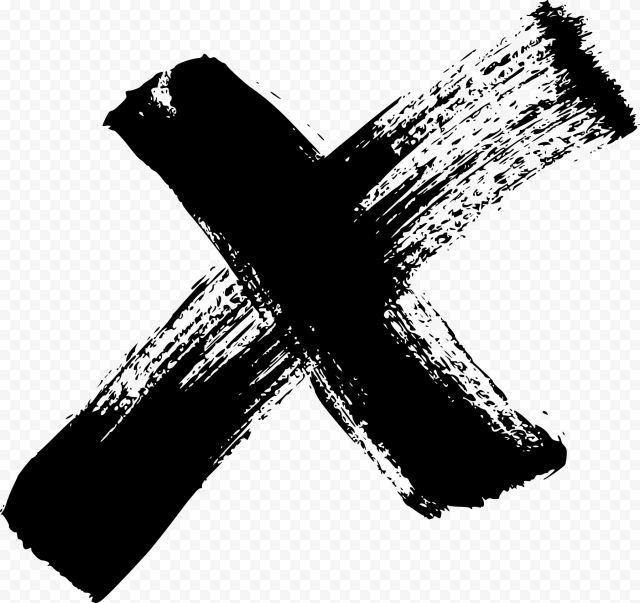 Transparent Grunge Stroke   X Brush Strokes Png, Png Download