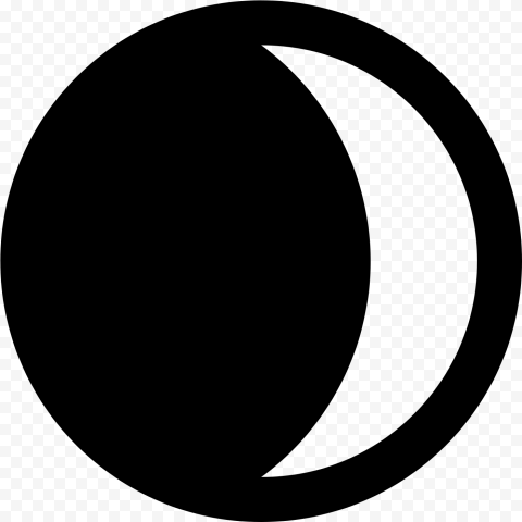 Waxing Crescent Moon Clipart, HD Png Download