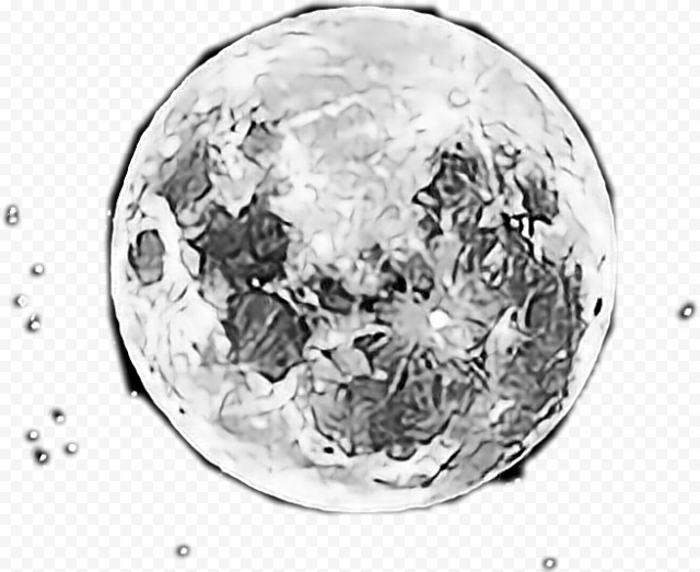 #moon #galaxy #milkyway #star #night #universe #freetoedit   Moon, HD Png Download