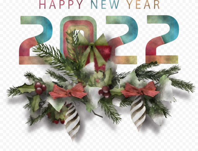 Happy 2022 New Year 2022 New Year 2022, Christmas Ornament M, Meter, Bauble, png