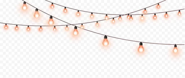 Turned on black string lights, Light Lamp, Decorative light string, angle, christmas Decoration, light Effect png