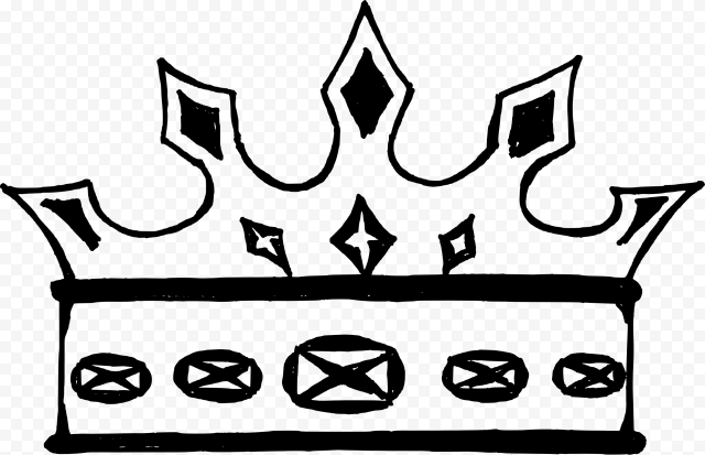 Vector Black Crown PNG Download Image